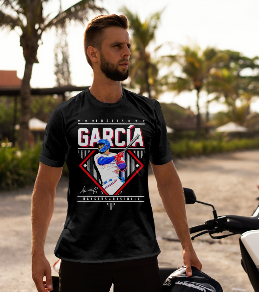 Adolis García Rangers Baseball Signature T-Shirt