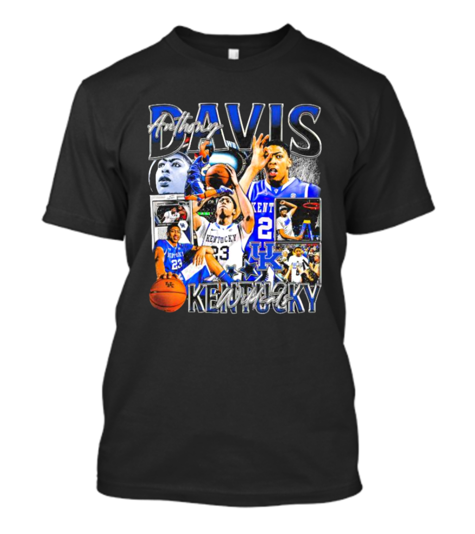 Anthony Davis Kentucky Wildcats Basketball Collage T-Shirt