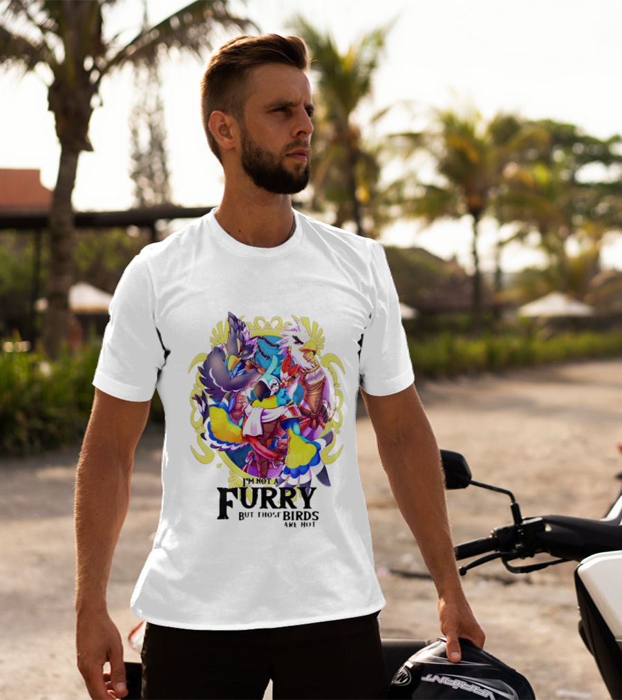 I’m Not A Furry But Those Birds Are Hot Fantasy Creature Collage T-Shirt