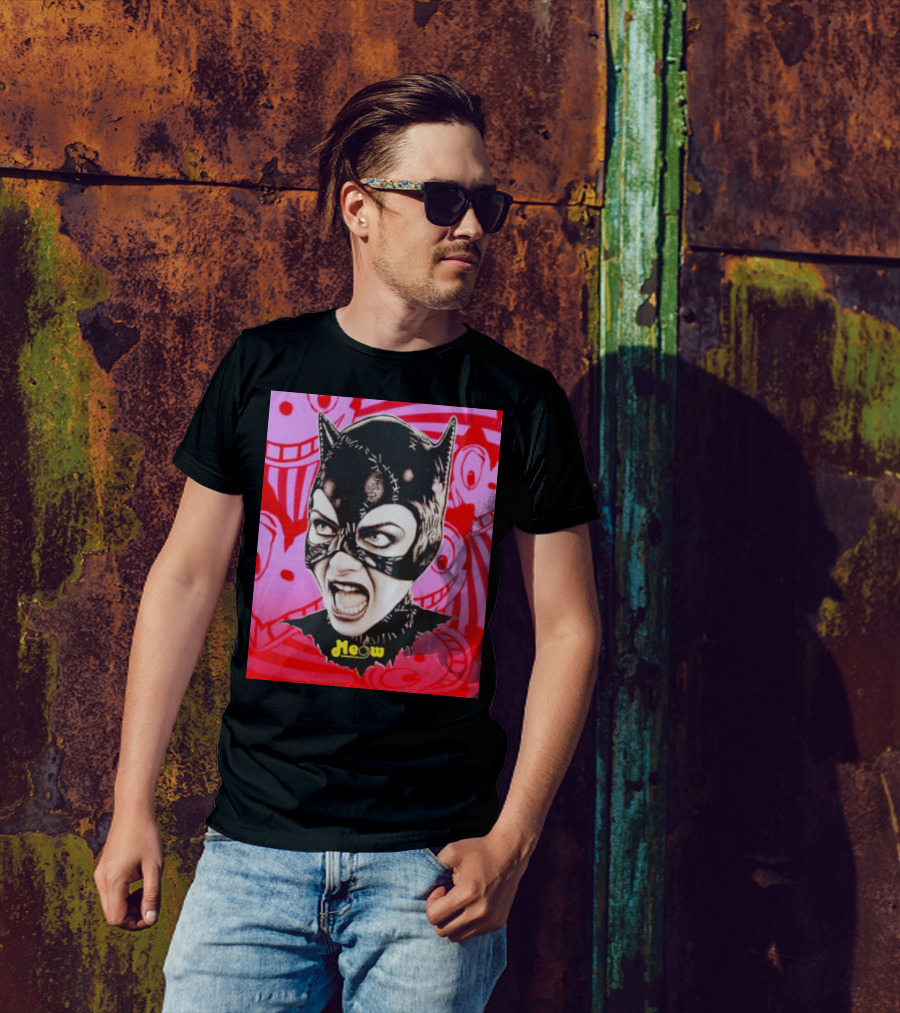 Selina Kyle Catwoman Meow Batman Returns Iconic T-Shirt