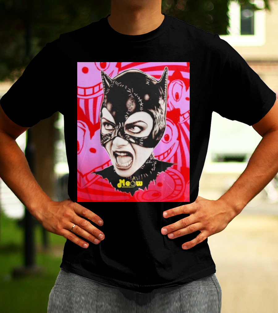 Selina Kyle Catwoman Meow Batman Returns Iconic T-Shirt