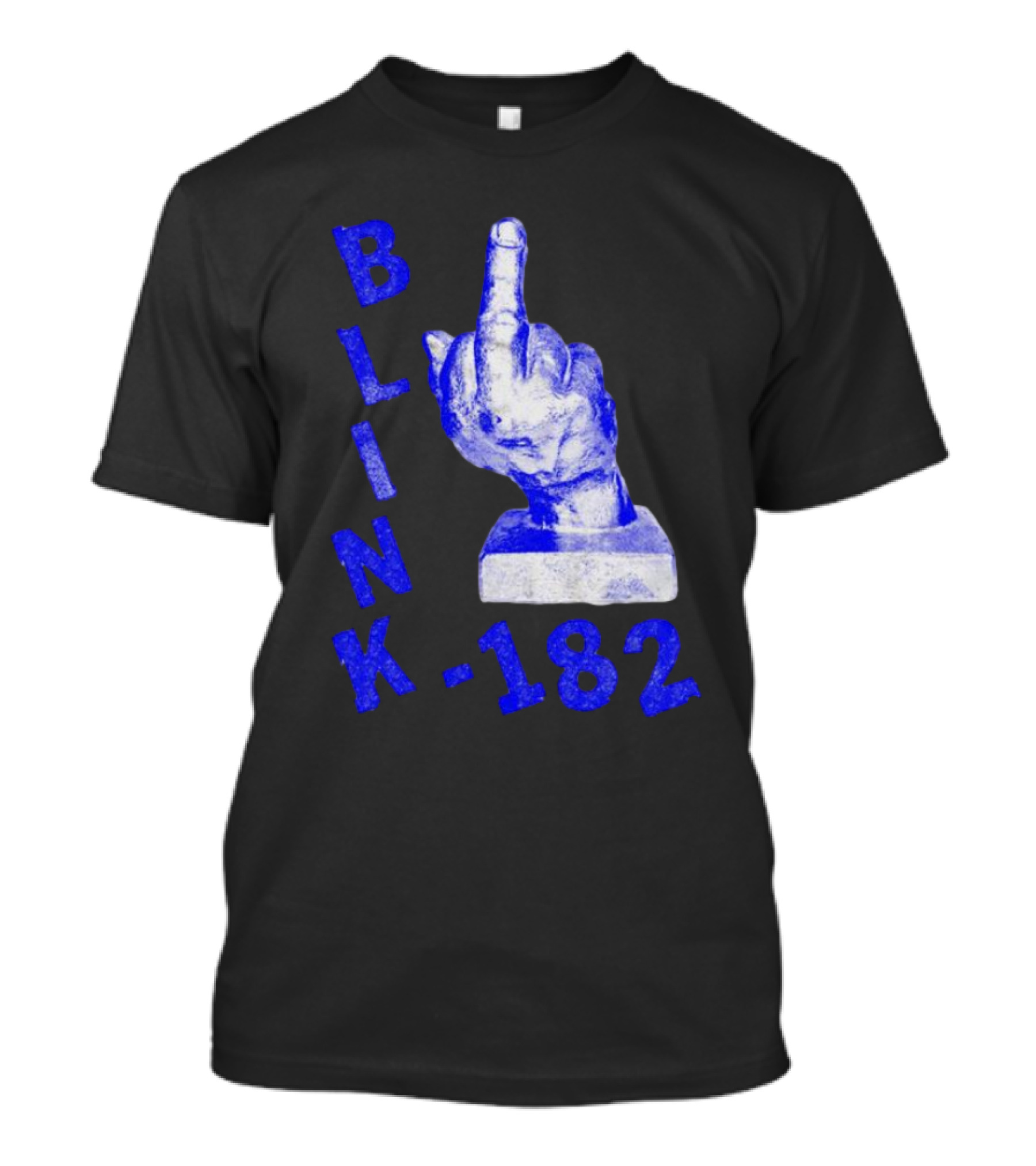 BLINK 182 Middle Finger Statue Gesture T-Shirt