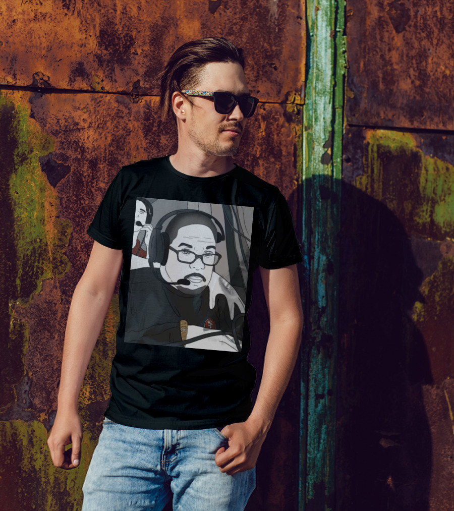 Coach Steve Wilks San Francisco 49ers Headset T-Shirt