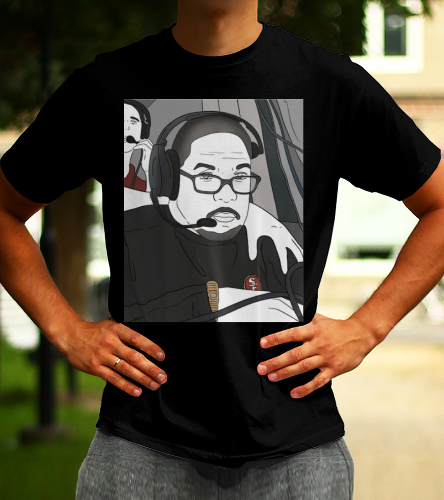 Coach Steve Wilks San Francisco 49ers Headset T-Shirt