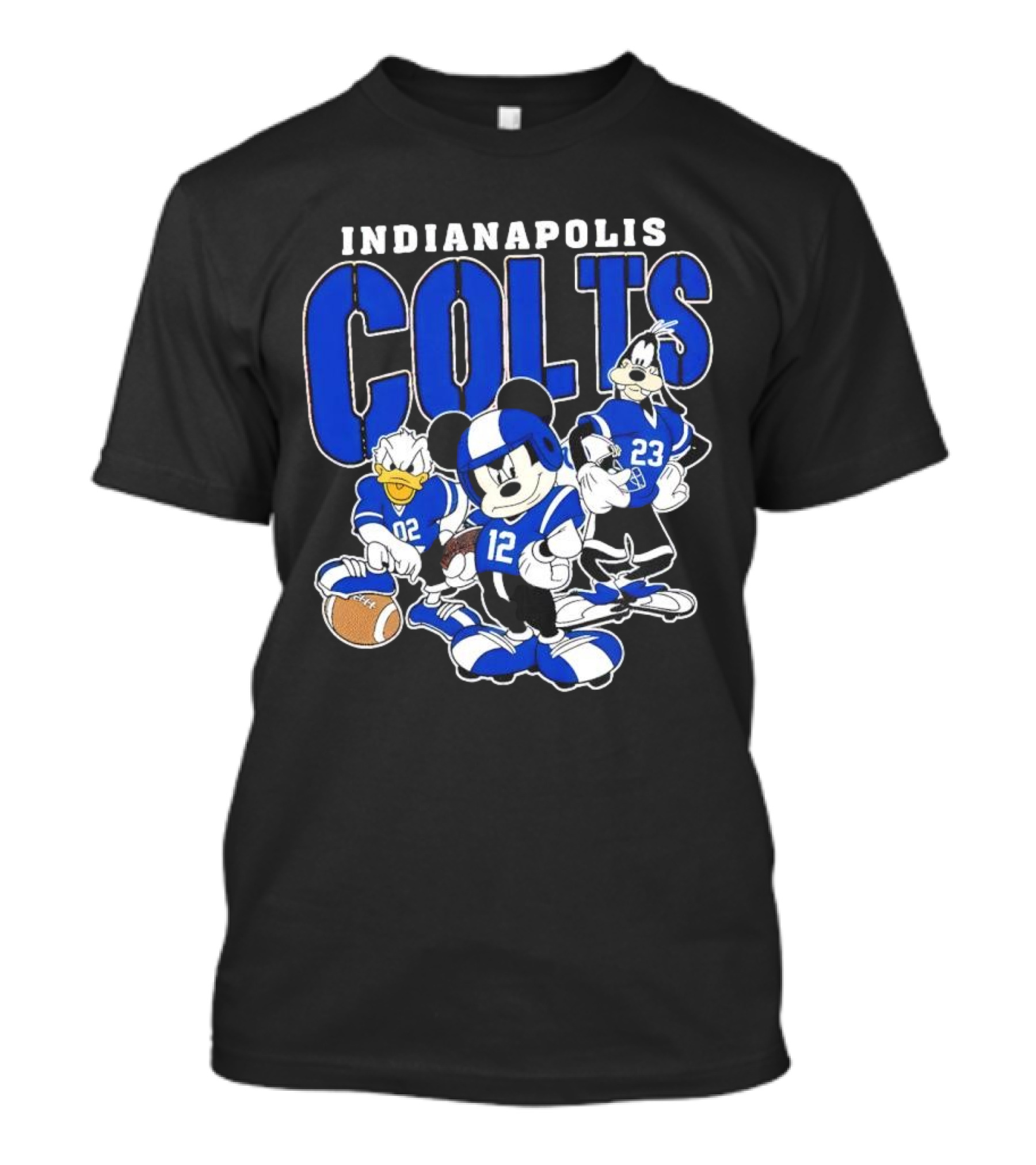 Indianapolis Colts Disney Mickey Donald Duck Goofy Football Team T-Shirt