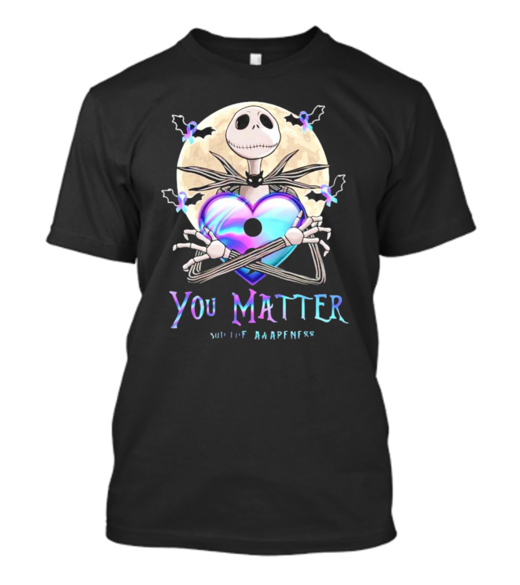 You Matter Jack Skellington Suicide Prevention Awareness T-Shirt
