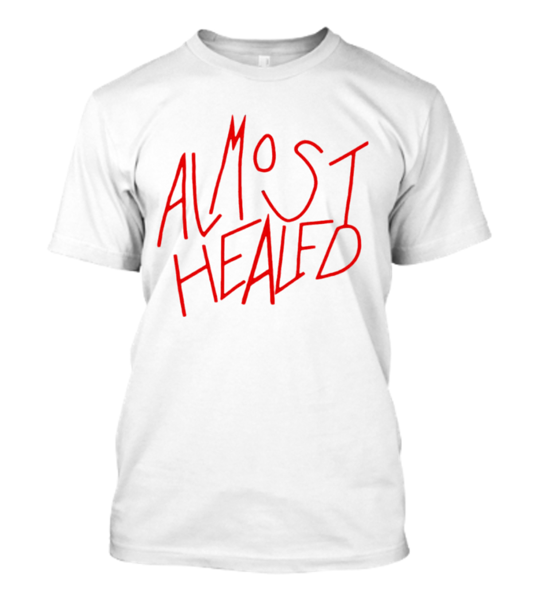 Lil Durk Almost Healed Red Stylized Text T-Shirt