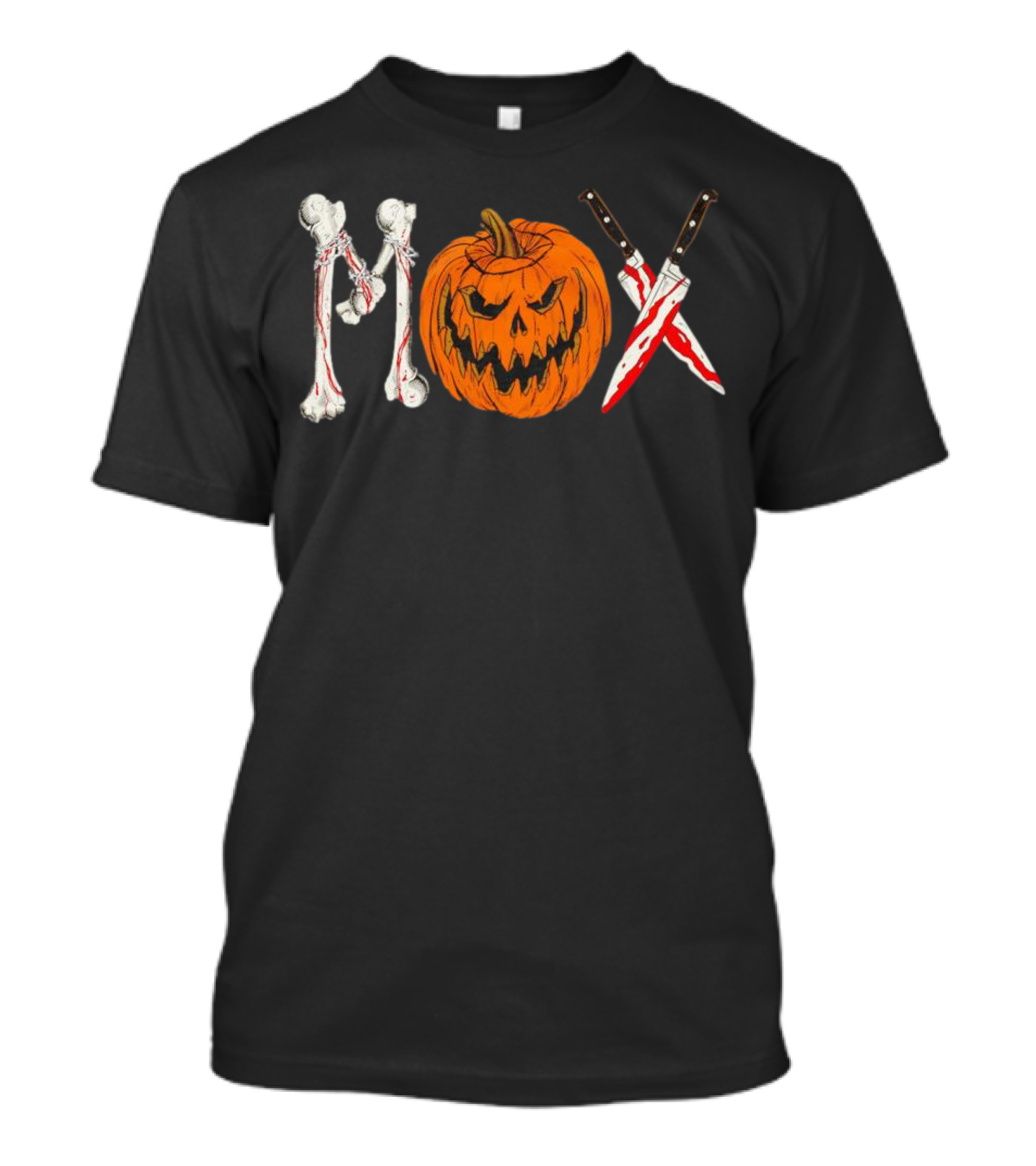 Mox Jon Moxley Halloween Bones Pumpkin Knives T-Shirt