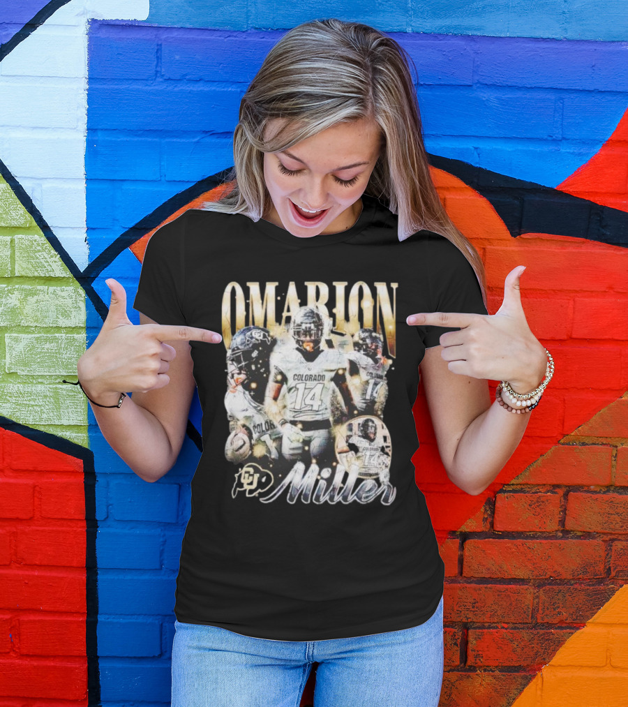 Omarion Miller Colorado Buffaloes Football Star #14 T-Shirt