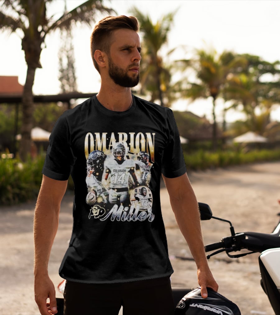 Omarion Miller Colorado Buffaloes Football Star #14 T-Shirt