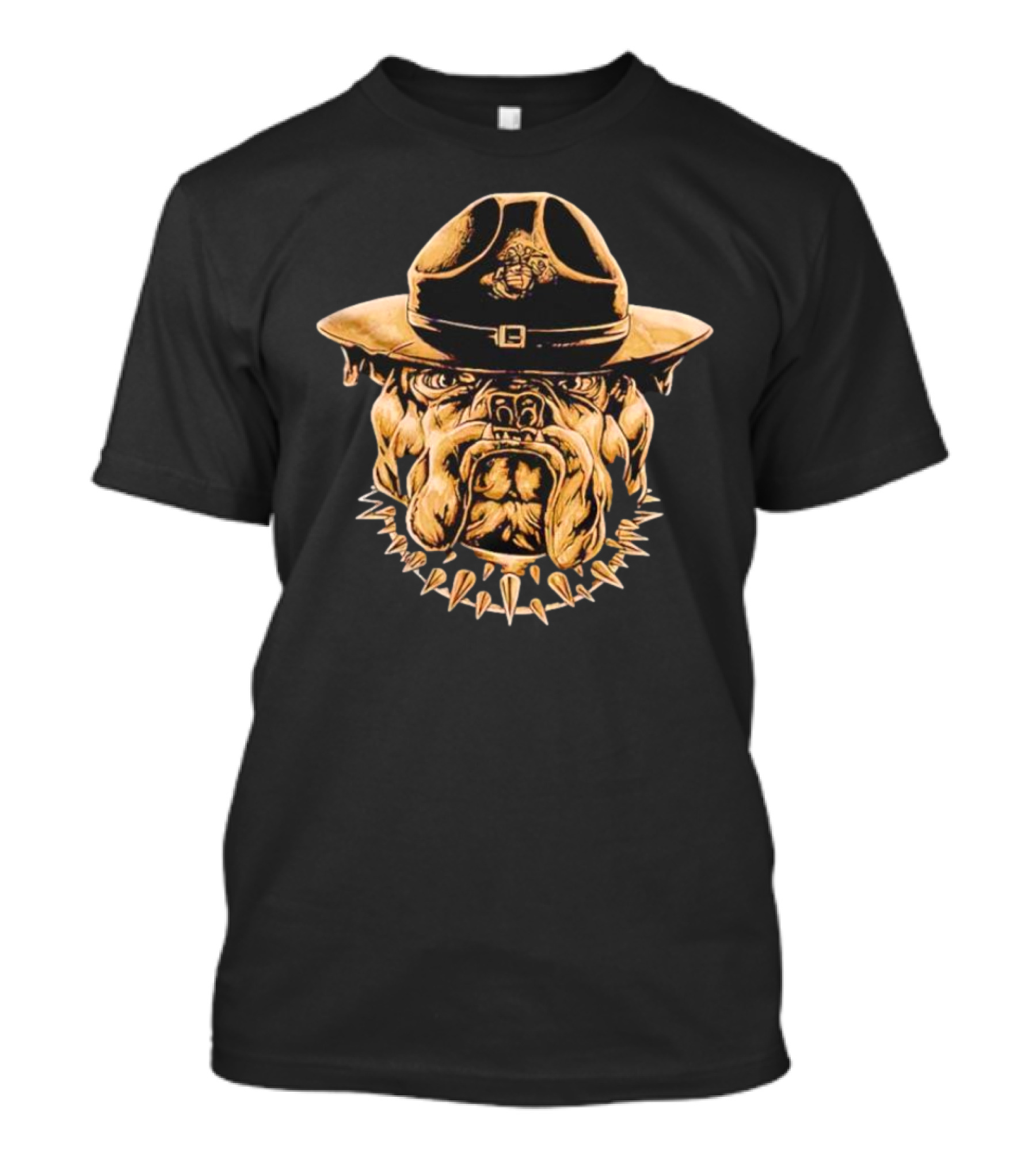 US Marine Corps Bulldog Campaign Cover Hat T-Shirt