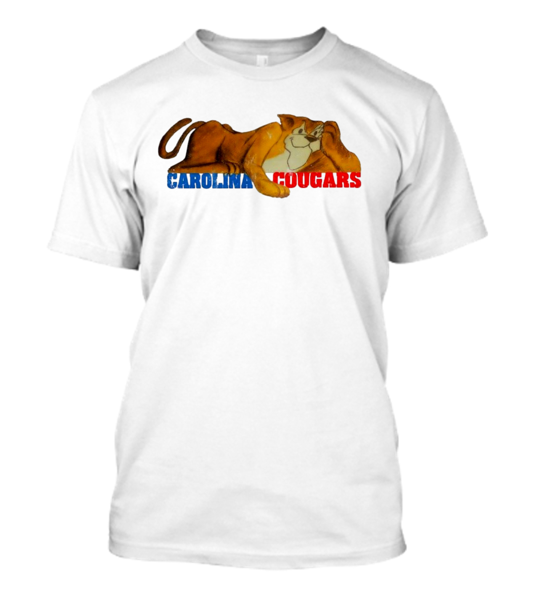 Carolina Cougars Vintage Mascot Retro T-Shirt