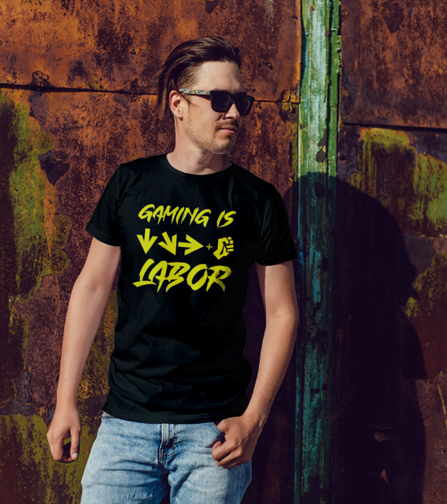 Gaming Is Labor Down Right Fierce Combo T-Shirt