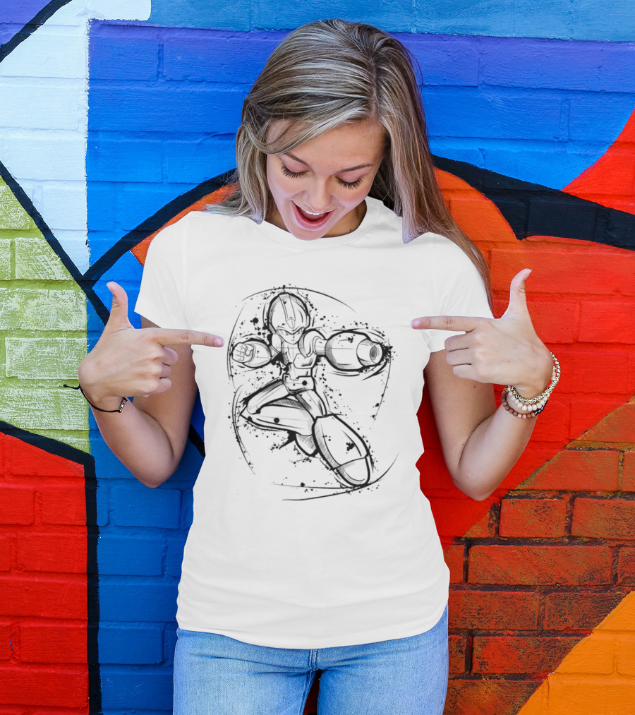 Mega Man Rockman Dynamic Sketch T-Shirt