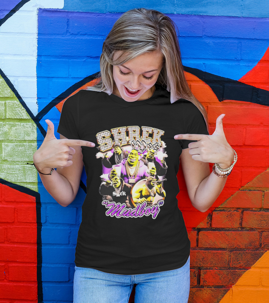 Shrek Wes Mudboy Pop Culture Mashup 90s T-Shirt