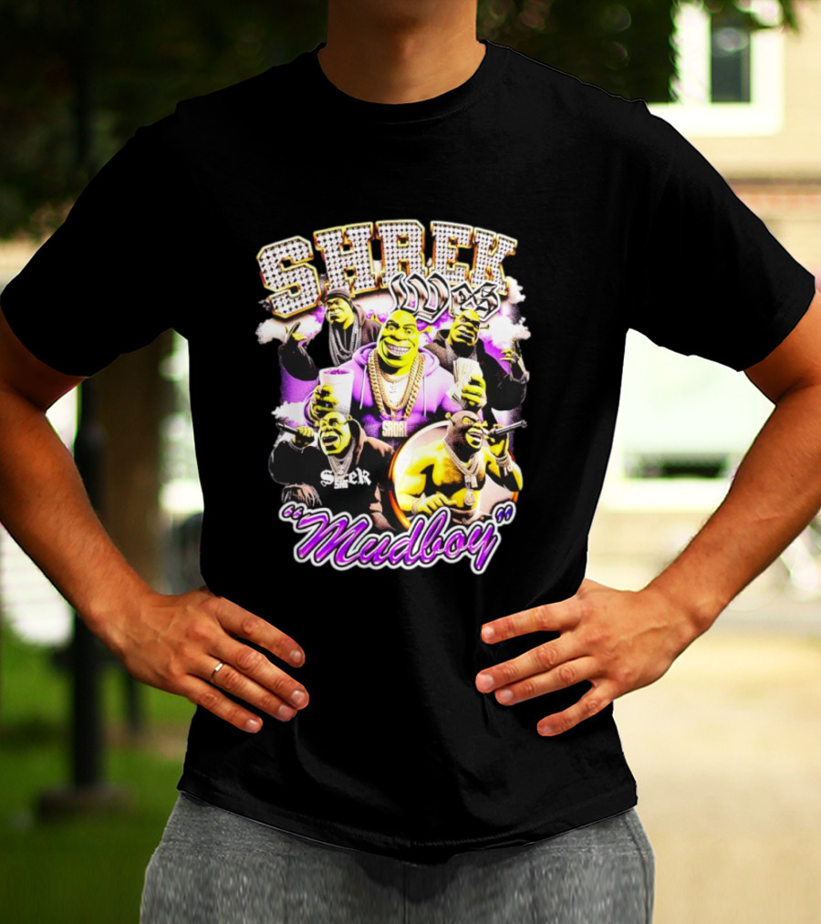 Shrek Wes Mudboy Pop Culture Mashup 90s T-Shirt