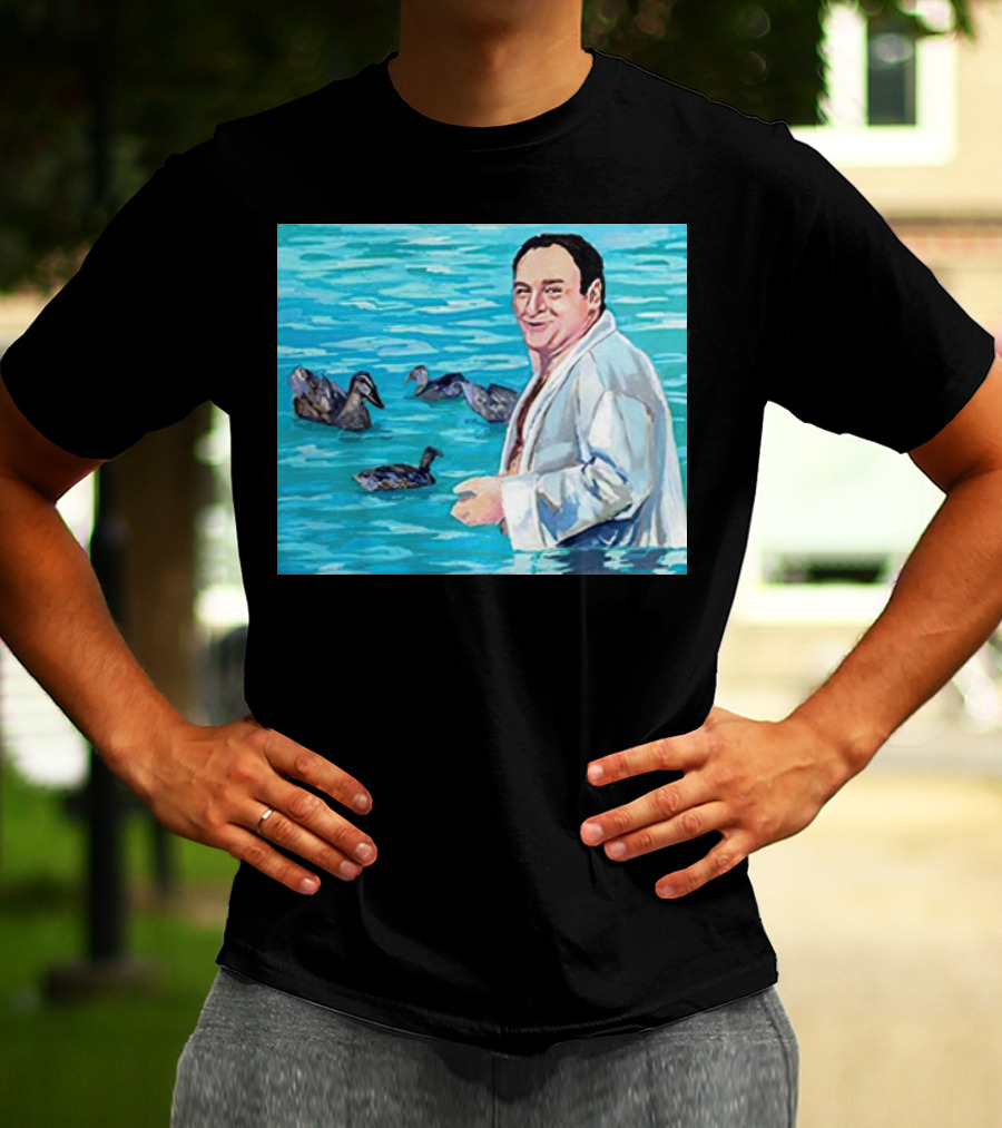 The Sopranos Tony Soprano Ducks Pool Scene Fan T-Shirt