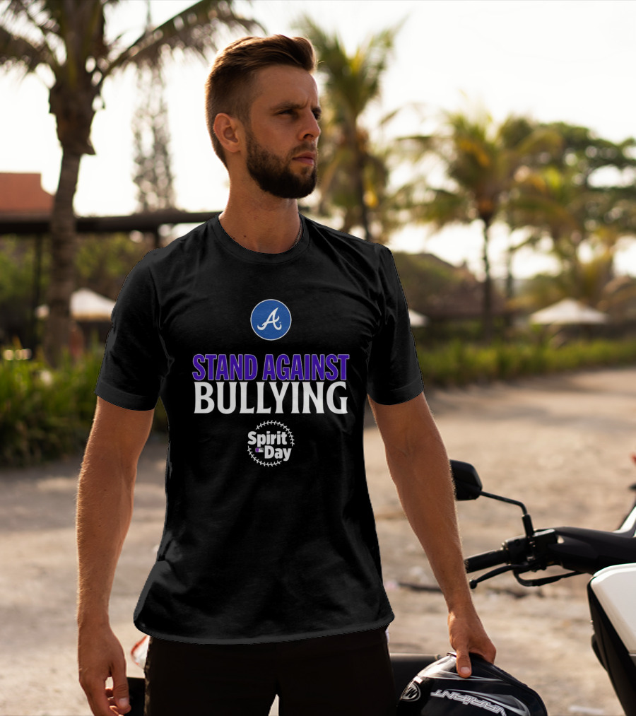 Atlanta Braves Spirit Day Stand Against Bullying T-Shirt