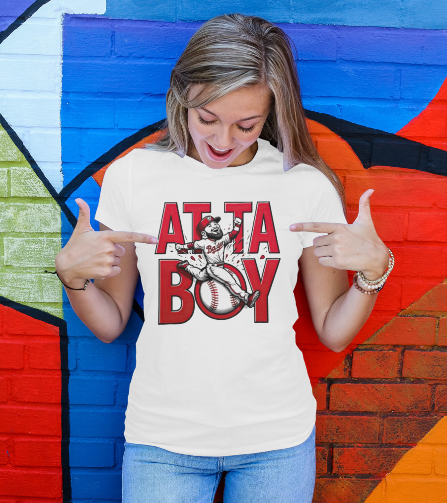 Atta Boy Harper Baseball Caricature Jumping T-Shirt