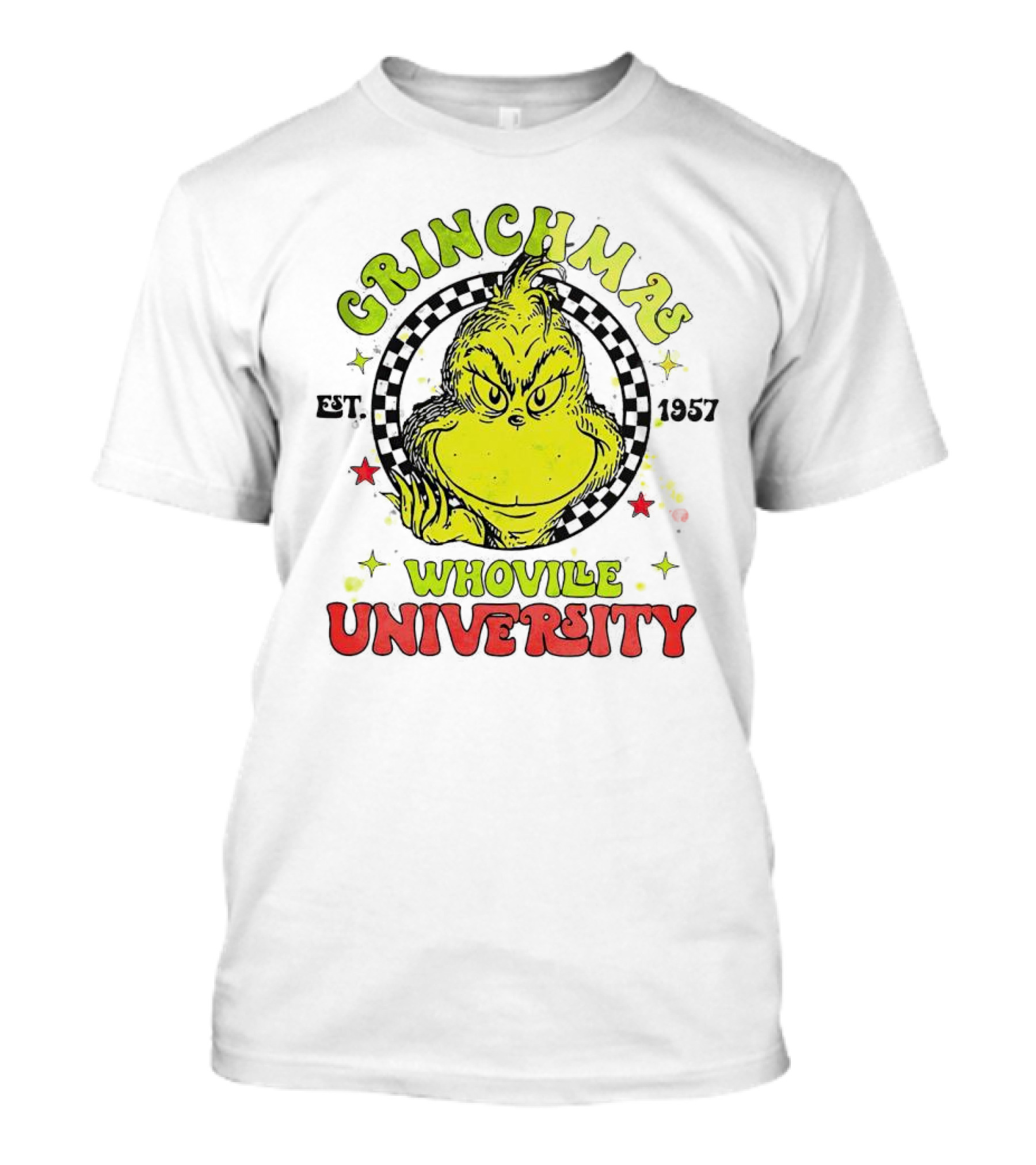 Grinchmas Whoville University Est. 1957 Christmas T-Shirt