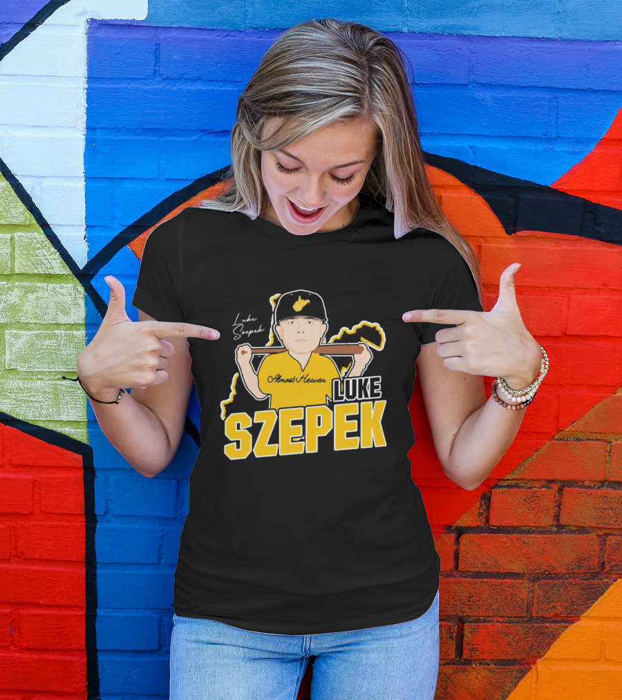 Luke Szepek Almost Heaven Caricature Signature T-Shirt