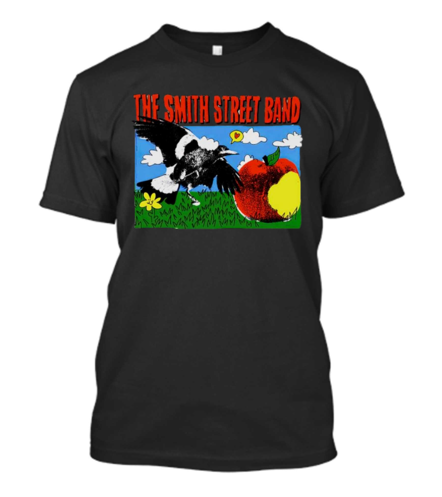 The Smith Street Band Magpie Clouds Apple Flower Grass T-Shirt