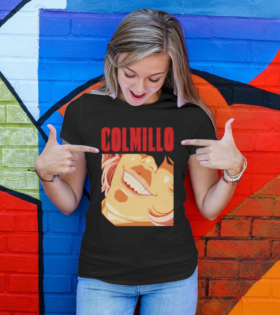 Trending Colmillo Anime Style Art Grinning Expression T-Shirt