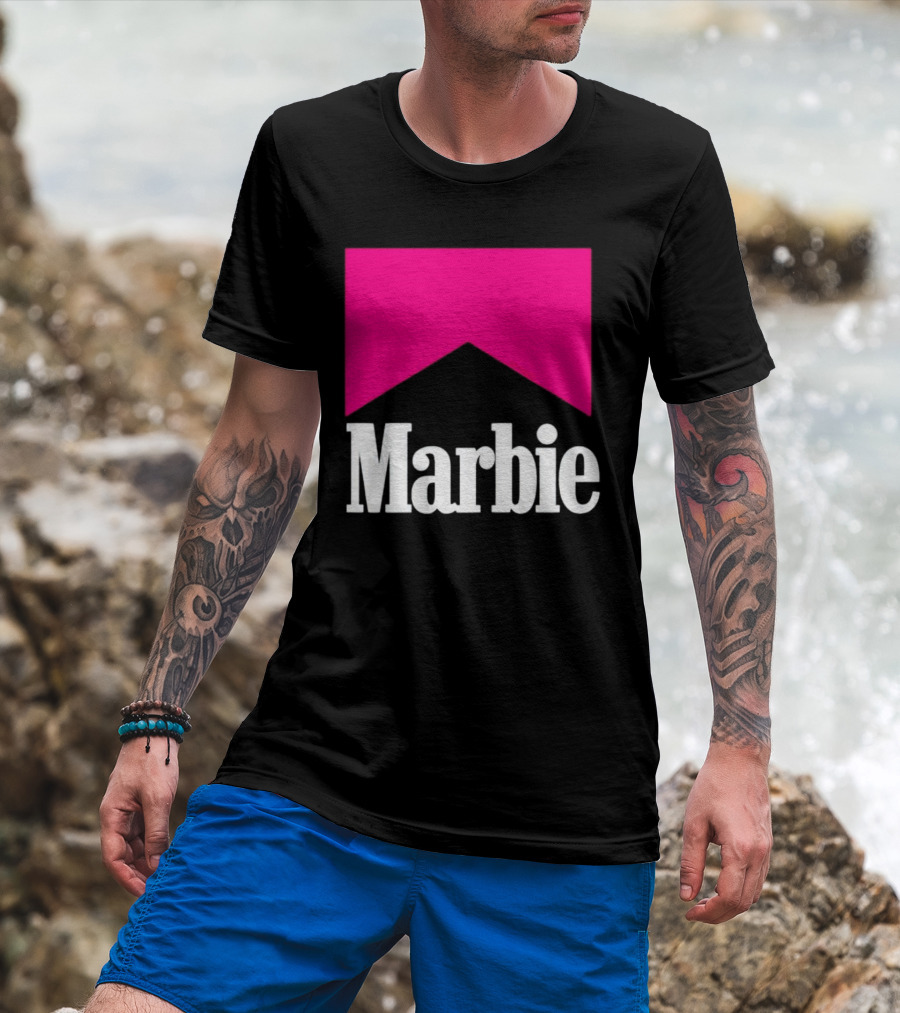 Marbie Logo With Pink Iconic T-Shirt