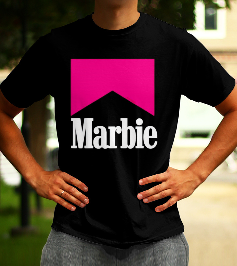 Marbie Logo With Pink Iconic T-Shirt