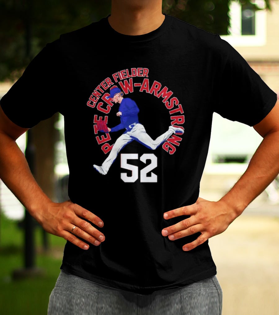 Center Fielder Pete Crow-Armstrong 52 Chicago C Name Arc T-Shirt