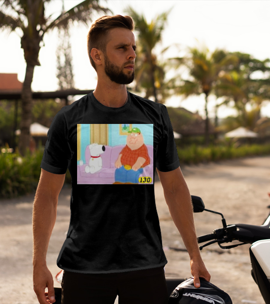 David Wearing Brian Griffin Peter Griffin On Couch 130 T-Shirt