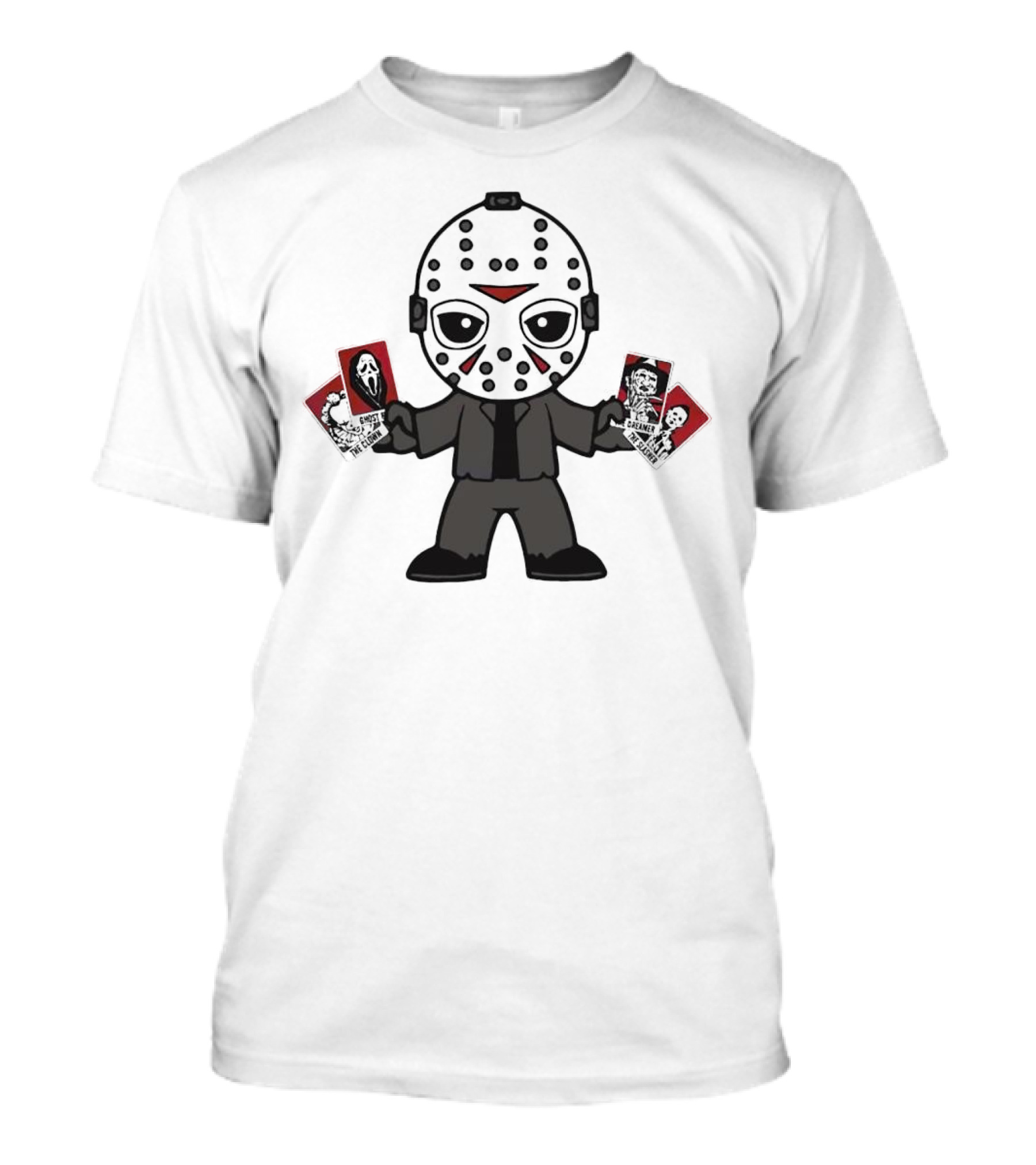 Jason Voorhees Horror Tarot Cards Halloween T-Shirt