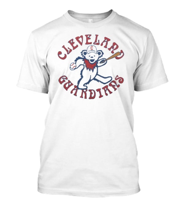 MLB X Grateful Dead Cleveland Guardians Dancing Bear T-Shirt