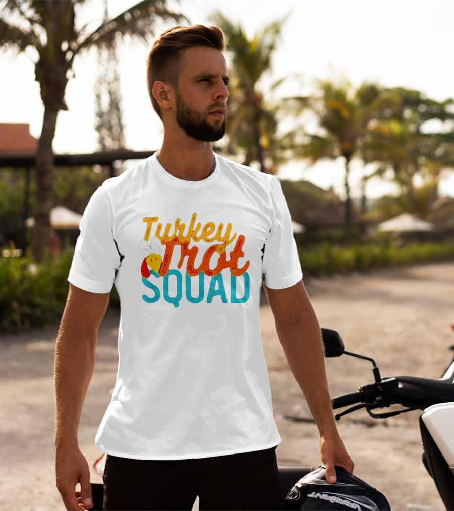 Turkey Trot Squad Festive Running Team Fun Thanksgiving Event T-Shirt
