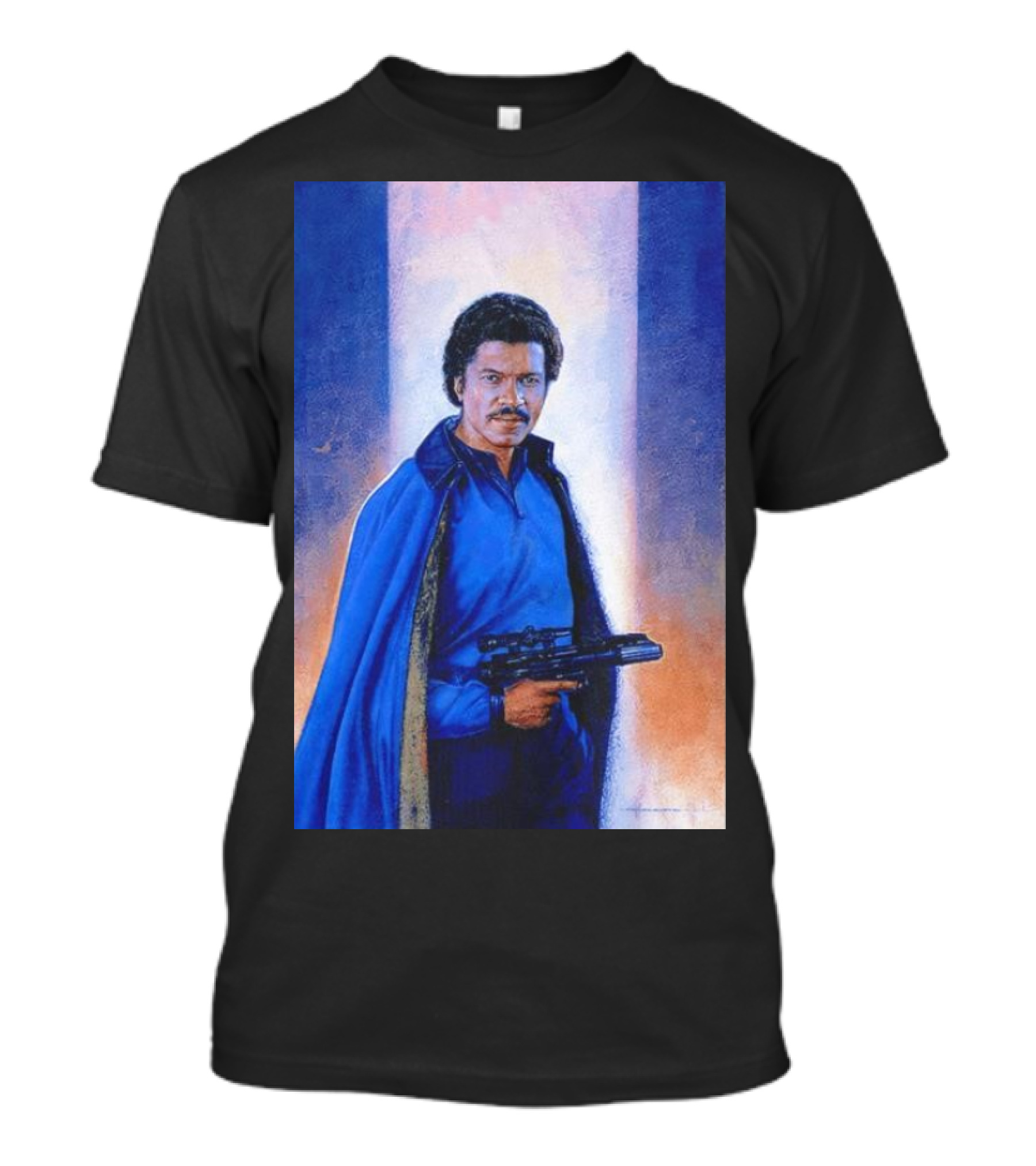 Lando Calrissian Holding Blaster Star Wars Character T-Shirt