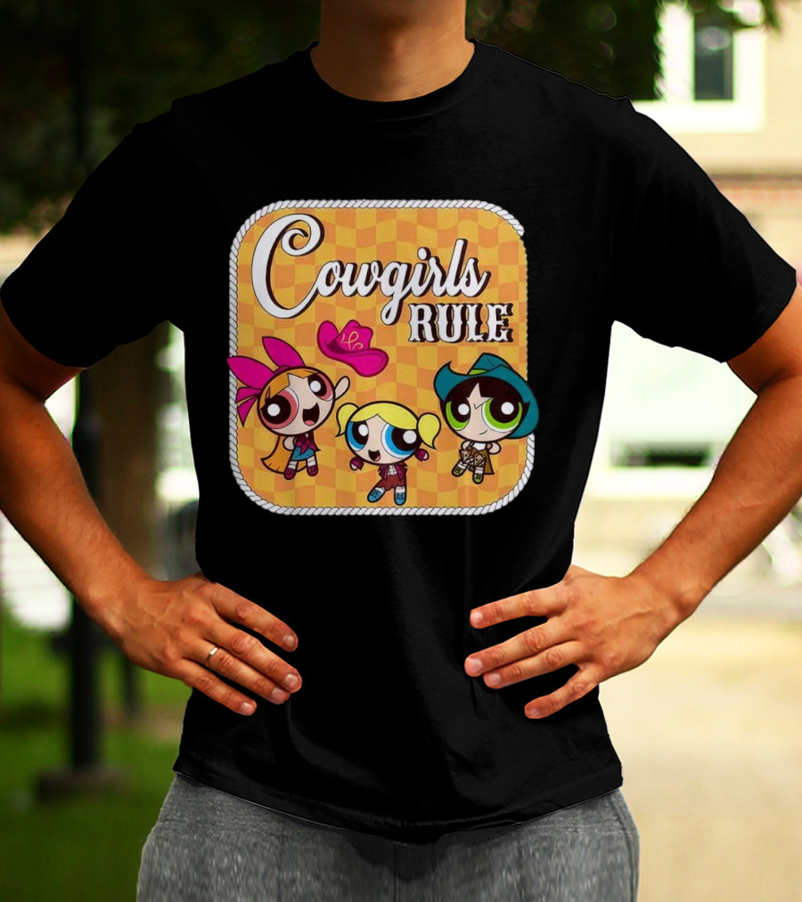 Cowgirls Rule Powerpuff Girls Western T-Shirt