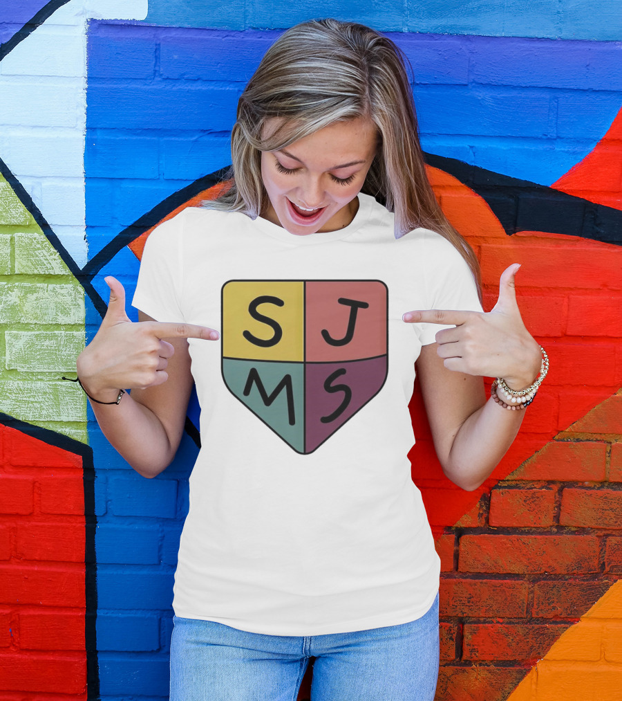 Saint James Middle School SJMS Shield Emblem T-Shirt