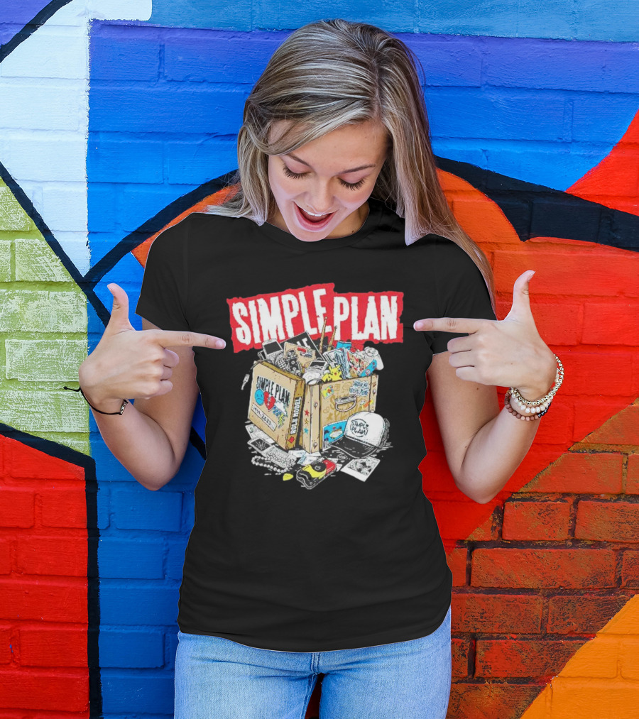 SIMPLE PLAN Souvenir Box Full Of Memories And Cool Stuff T-Shirt