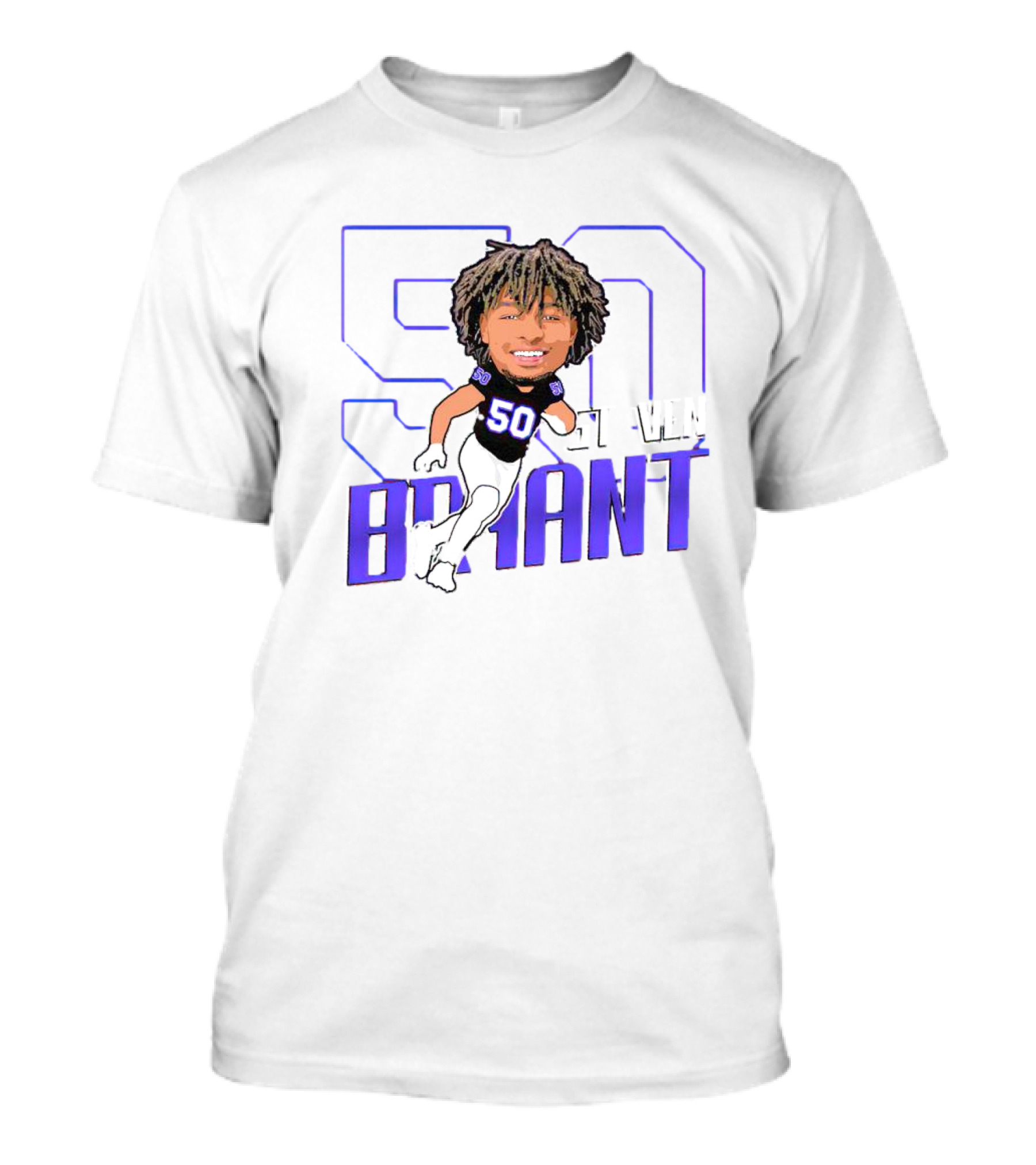 Support Weber State Defensive Lineman 50 Steven Bryant T-Shirt