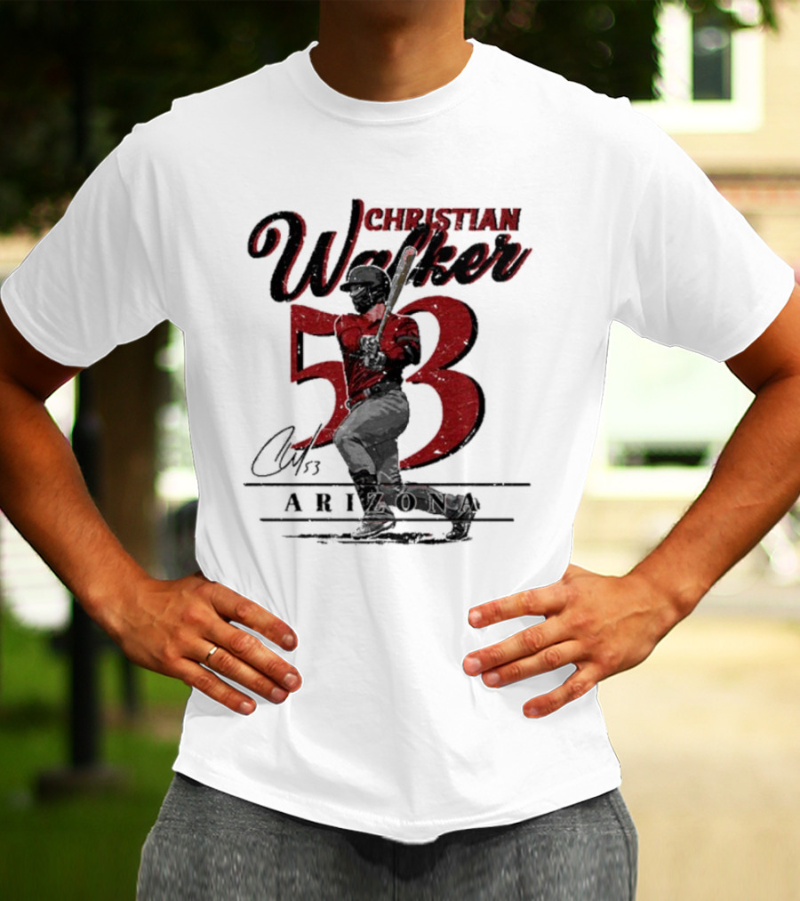 Christian Walker Arizona 53 Baseball Player T-Shirt