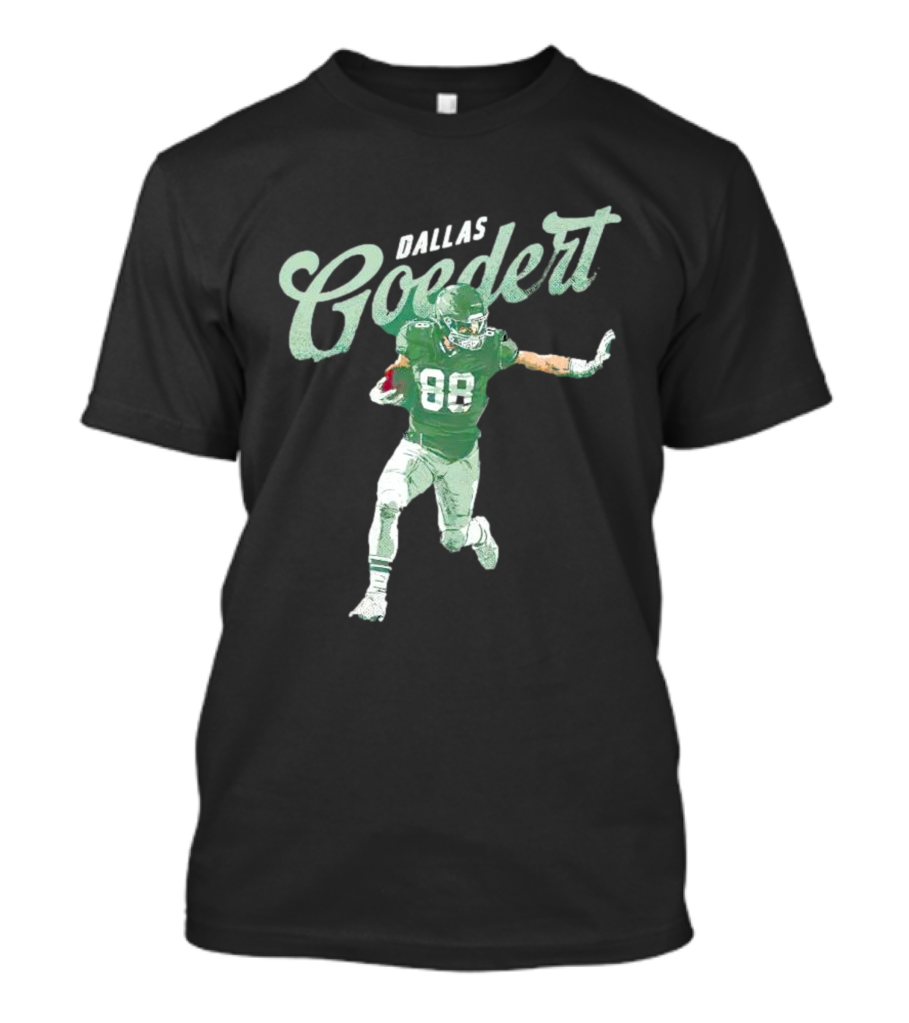 Dallas Goedert Philadelphia Eagles Football Player 88 Action Pose T-Shirt