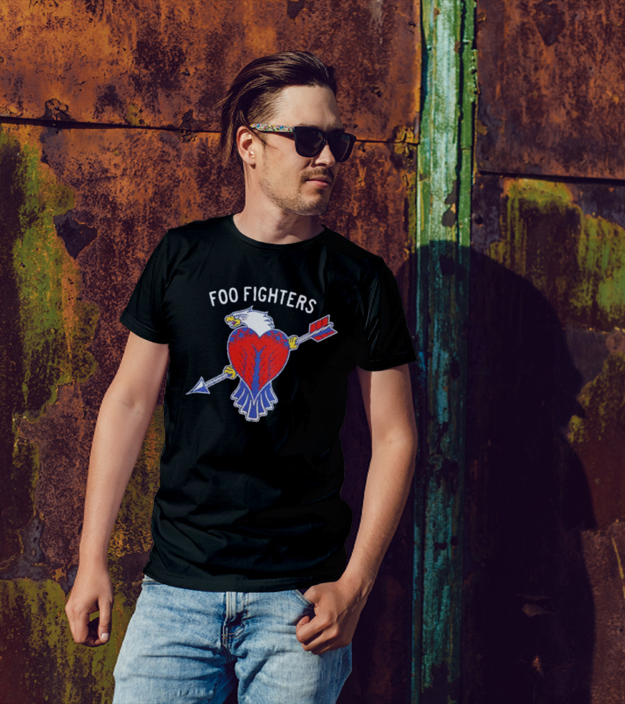 FOO FIGHTERS EAGLE HEART ARROW T-Shirt