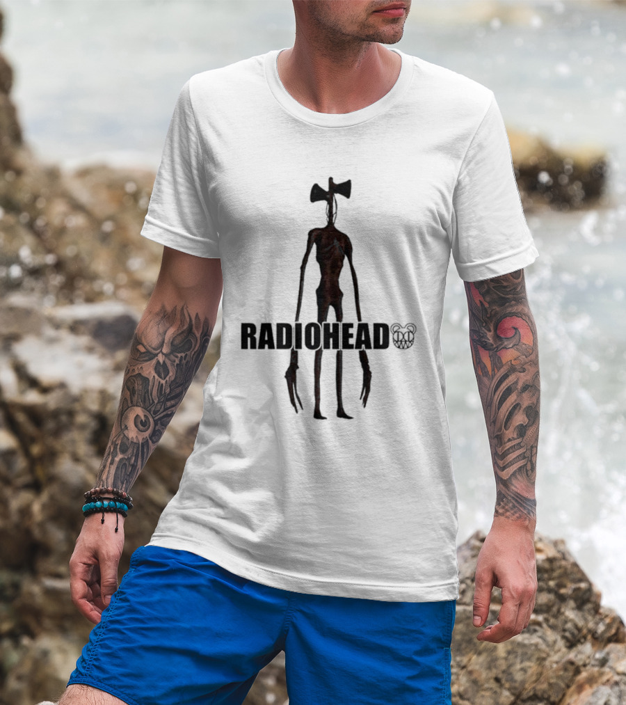 RADIOHEAD Siren Head Bear Logo Combination T-Shirt