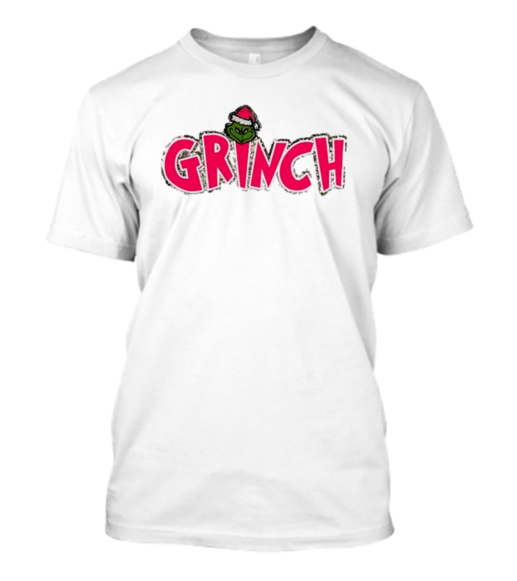 Grinch Pink Southern Shack Santa Hat T-Shirt