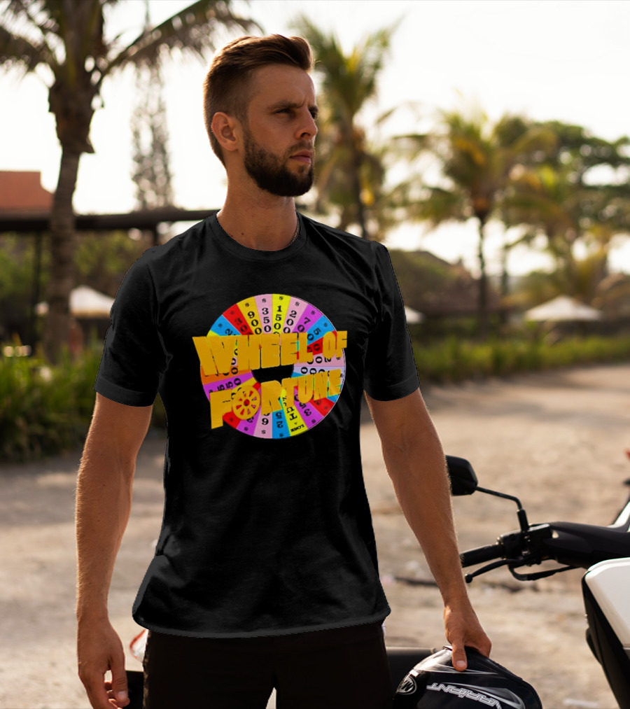 Wheel Of Fortune Classic TV Show Logo Colorful Prize Wheel T-Shirt