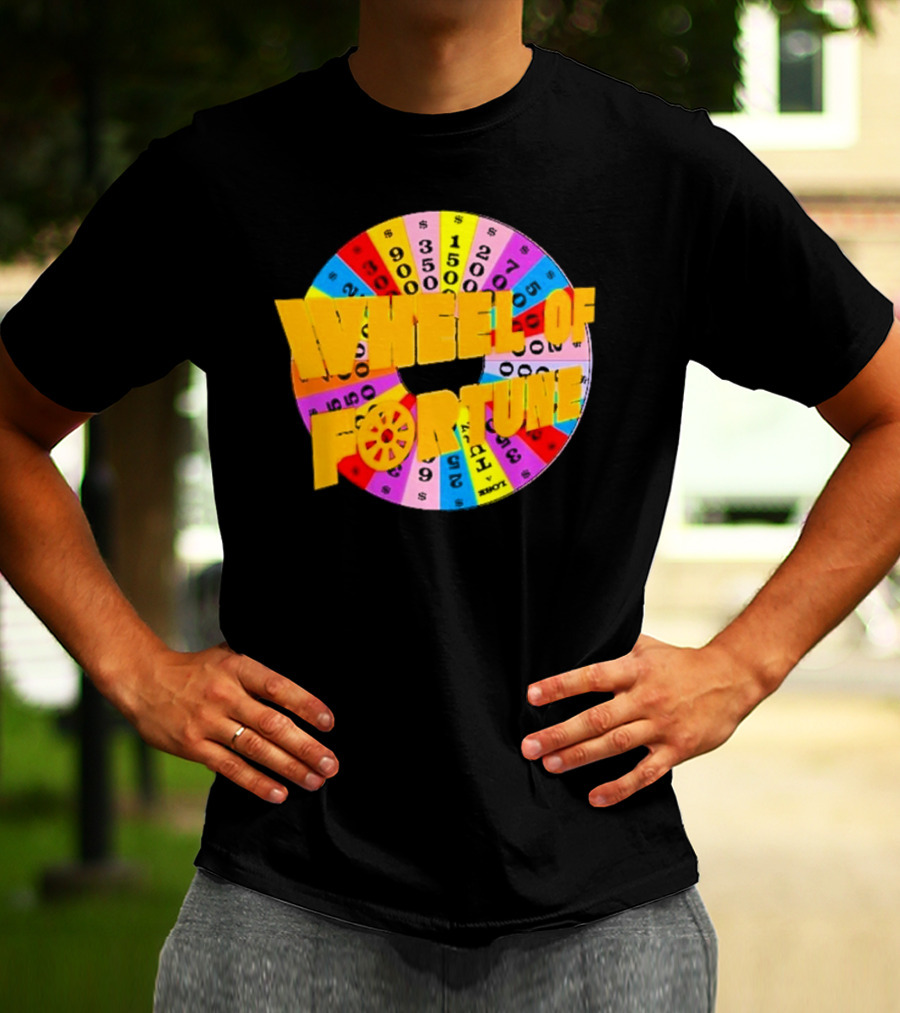 Wheel Of Fortune Classic TV Show Logo Colorful Prize Wheel T-Shirt