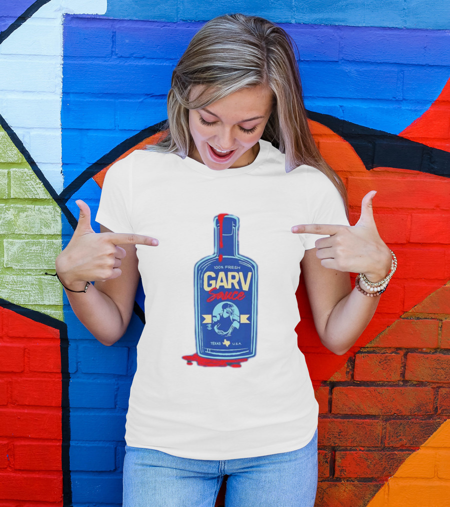 Mitch Garver Garv Sauce Texas Rangers 100% Fresh Texas U.S.A T-Shirt