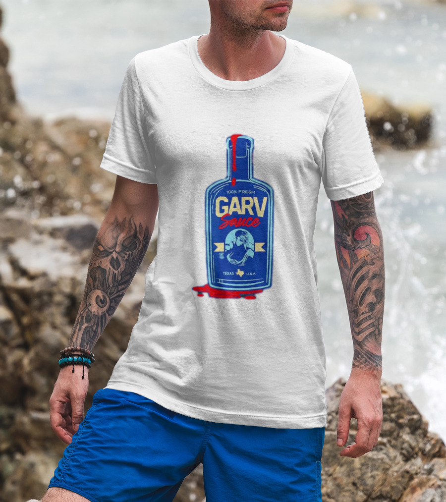Mitch Garver Garv Sauce Texas Rangers 100% Fresh Texas U.S.A T-Shirt