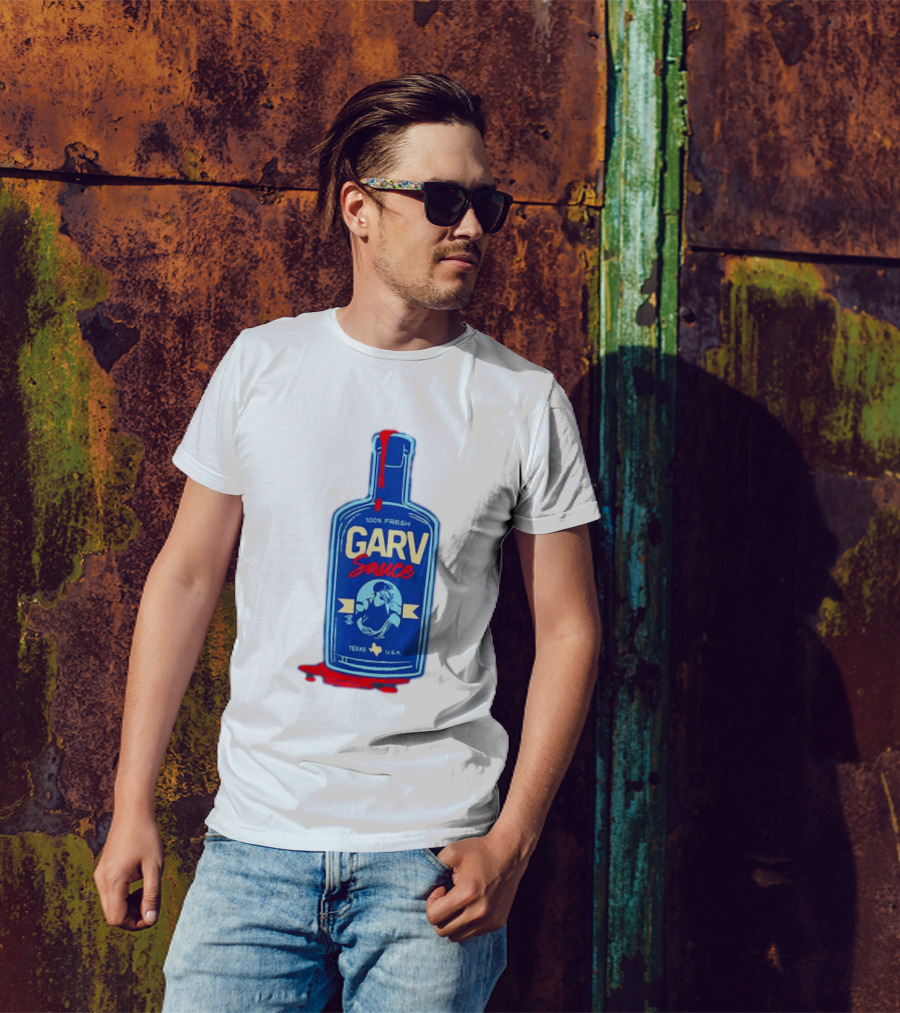 Mitch Garver Garv Sauce Texas Rangers 100% Fresh Texas U.S.A T-Shirt