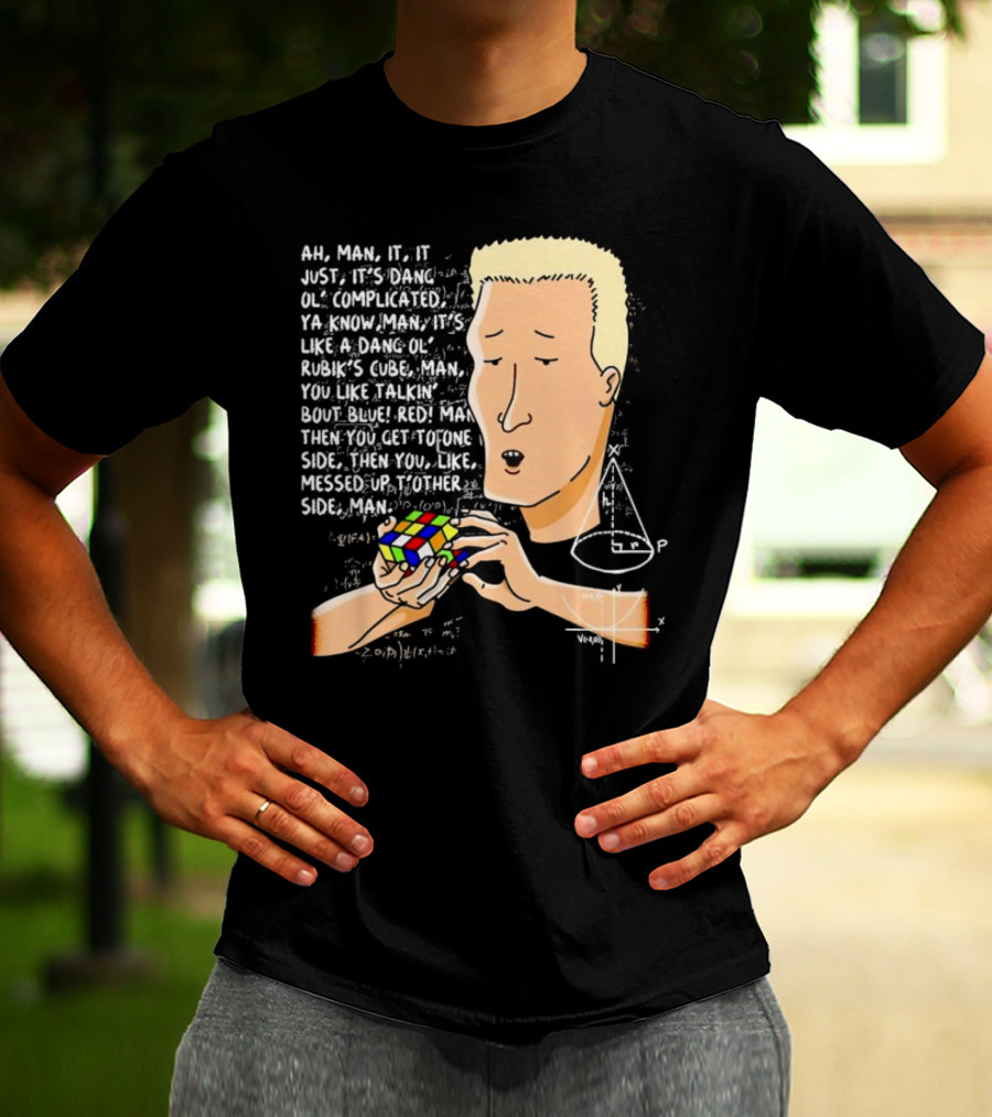 Ah Man Dang Ol’ Complicated Life Rubik’s Cube Man T-Shirt